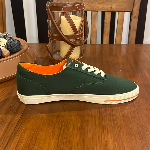 Polo Ralph Lauren CP93 Regatta Summer boat canvas shoes sneakers green Mens 11.5