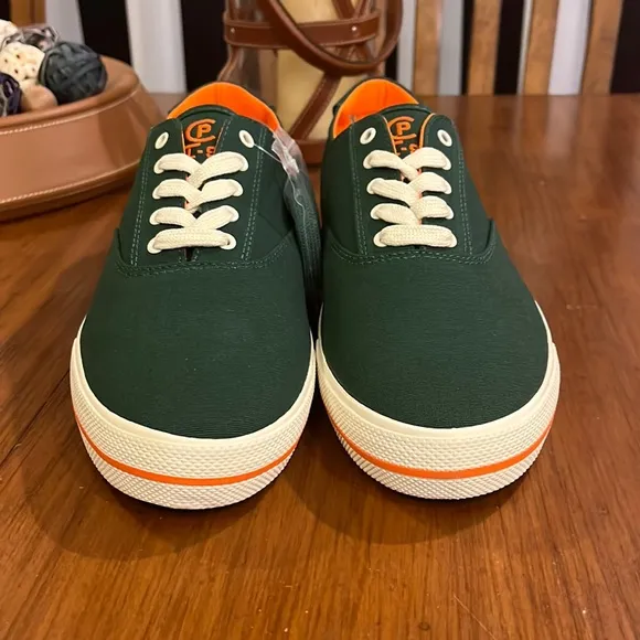 Polo Ralph Lauren CP93 Regatta Summer boat canvas shoes sneakers green Mens 11.5