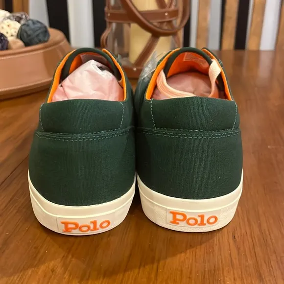Polo Ralph Lauren CP93 Regatta Summer boat canvas shoes sneakers green Mens 11.5