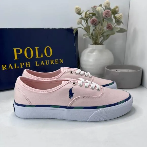 Polo Ralph Lauren Keaton Pony Low-Top Canvas Casual Sneaker Men's 7 D NWB