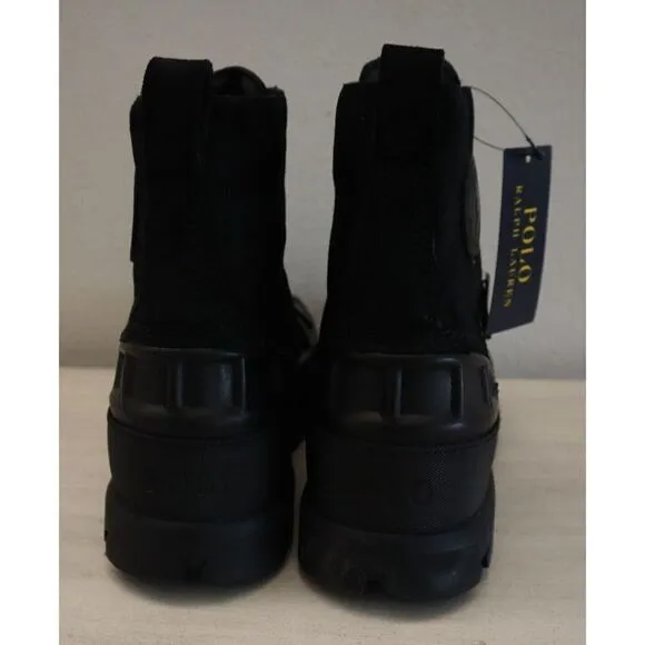 Polo Ralph Lauren Men Sz 8D Black Oslo High Waterproof Leather-Suede Boots $188