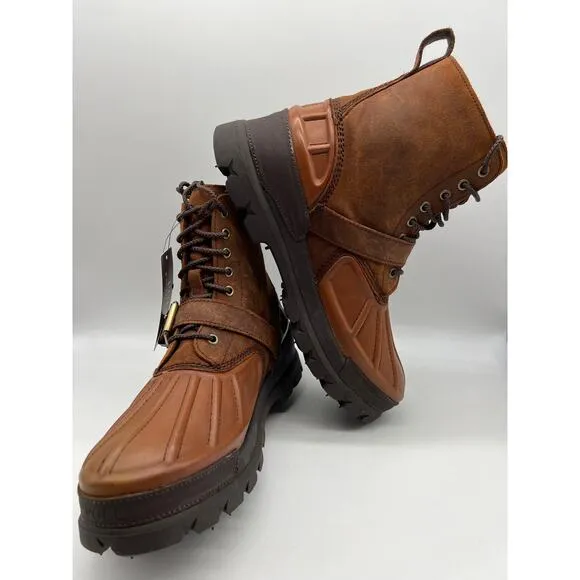 Polo Ralph Lauren Oslo High Waterproof Leather Suede Boots Men's Size 11.5D,