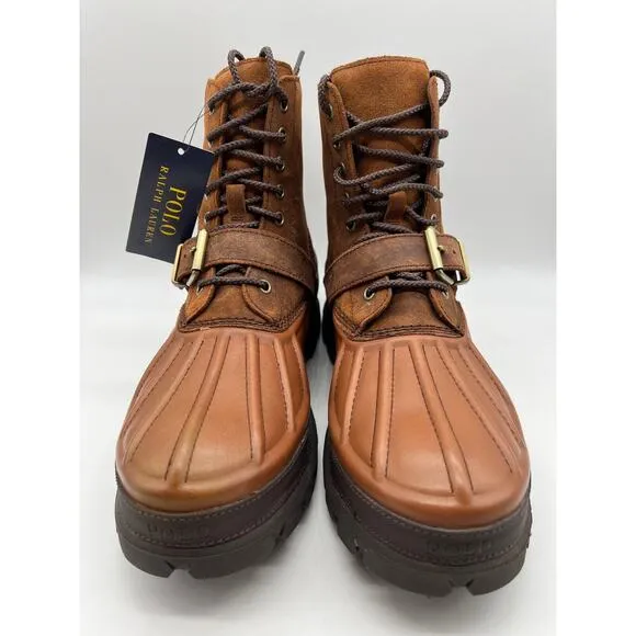 Polo Ralph Lauren Oslo High Waterproof Leather Suede Boots Men's Size 11.5D,