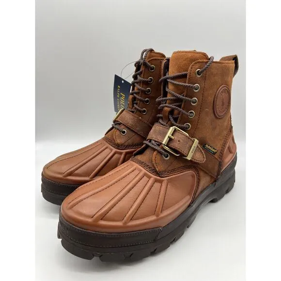 Polo Ralph Lauren Oslo High Waterproof Leather Suede Boots Men's Size 11.5D,