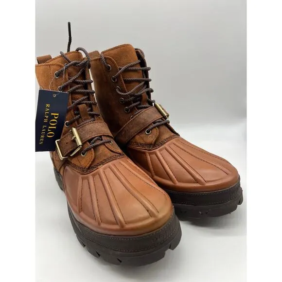 Polo Ralph Lauren Oslo High Waterproof Leather Suede Boots Men's Size 11.5D,