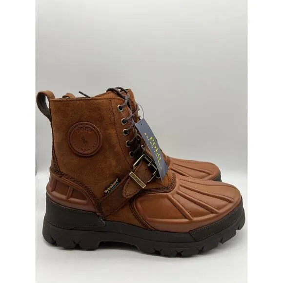 Polo Ralph Lauren Oslo High Waterproof Leather Suede Boots Men's Size 11.5D,
