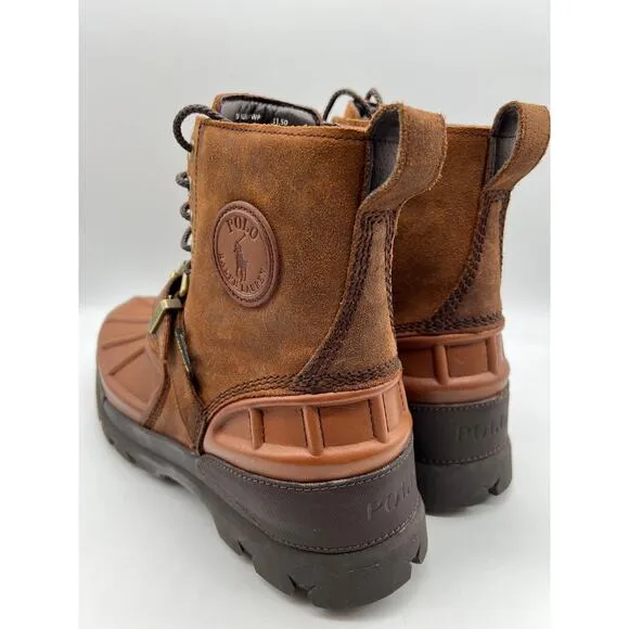 Polo Ralph Lauren Oslo High Waterproof Leather Suede Boots Men's Size 11.5D,