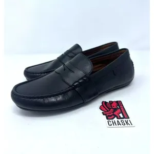 Polo Ralph Lauren Reynold driver leather loafer shoes Black NEW Men's size 8 NEW
