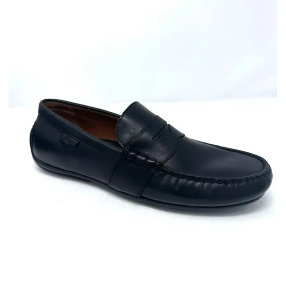 Polo Ralph Lauren Reynold driver leather loafer shoes Black NEW Men's size 8 NEW