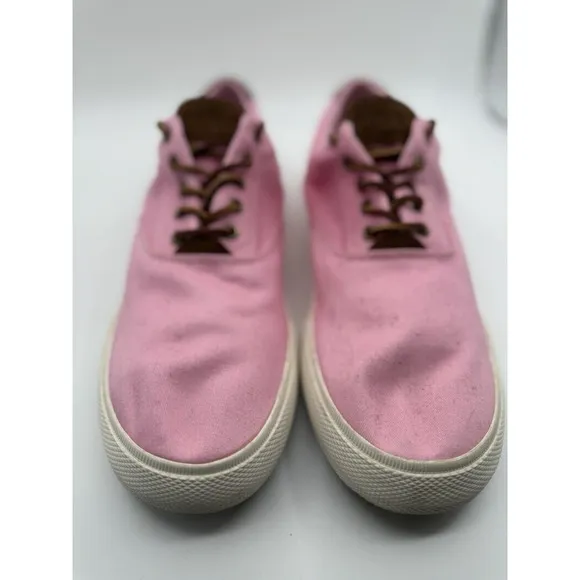 Polo Ralph Lauren Vaughn Canvas Sneakers Pink Casual Shoes Mens Size 15D