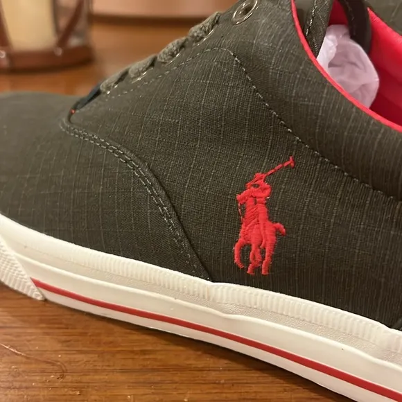 Polo Ralph Lauren Vaughn Ripstop shoes sneakers new deep olive Mens Sizes