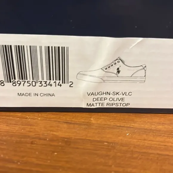 Polo Ralph Lauren Vaughn Ripstop shoes sneakers new deep olive Mens Sizes