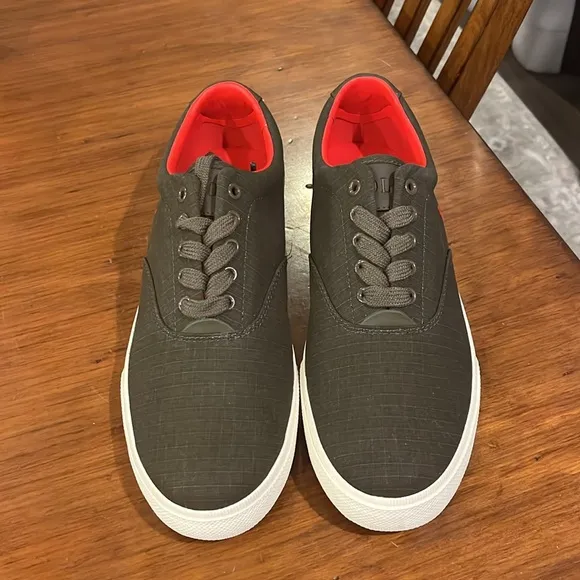 Polo Ralph Lauren Vaughn Ripstop shoes sneakers new deep olive Mens Sizes