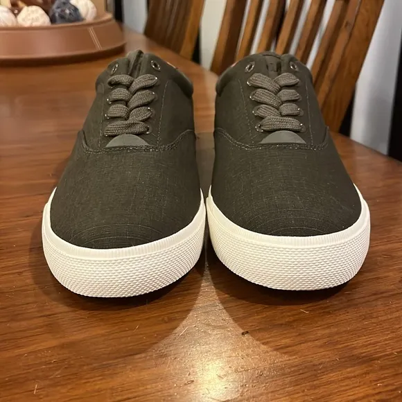 Polo Ralph Lauren Vaughn Ripstop shoes sneakers new deep olive Mens Sizes