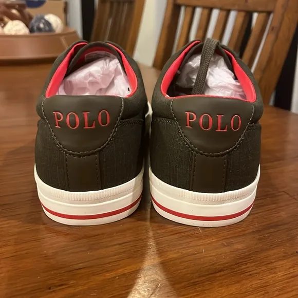 Polo Ralph Lauren Vaughn Ripstop shoes sneakers new deep olive Mens Sizes