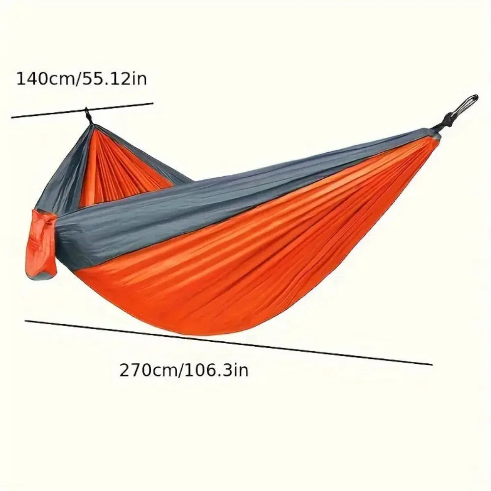 Portable Nylon Camping Hammock with Straps & Carabiners