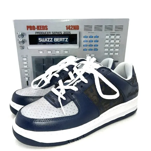 Pro Keds Shoes Mens Size 10 Navy White Lace Up PM1178 Sneakers