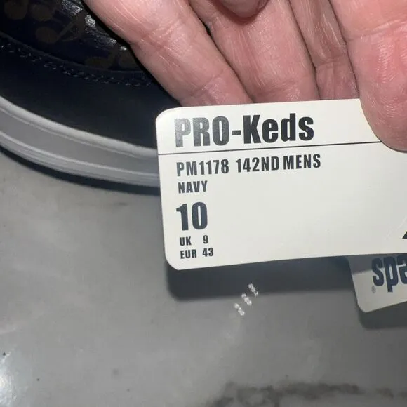 Pro Keds Shoes Mens Size 10 Navy White Lace Up PM1178 Sneakers