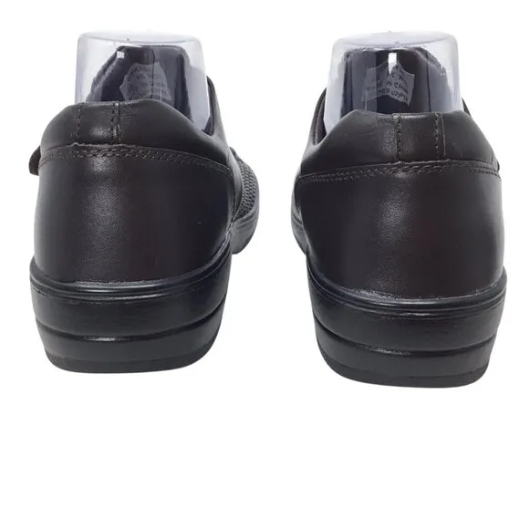 Propet Olivia NWOT Brown Leather Comfort Shoes 9.5W (D) WPRX25 Diabetic Stretch