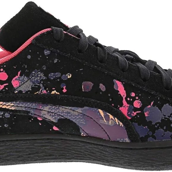 Puma Basket Classic Splatter Suede Sneakers Men's Ankle-High Training Shoes 8.5