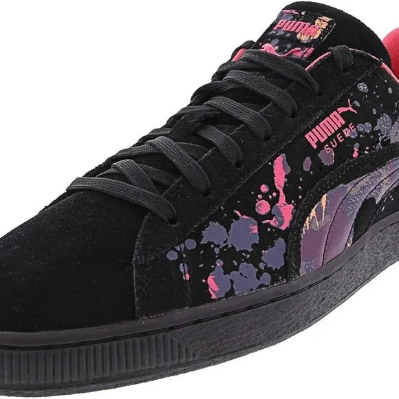 Puma Basket Classic Splatter Suede Sneakers Men's Ankle-High Training Shoes 8.5