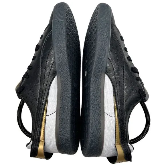 Puma Clyde Speed Tribes Black Gold Sneakers Size 8.5