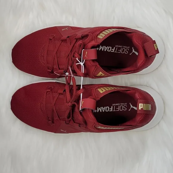 PUMA Contempt Demi Cross Trainer Sneakers Intense Red-Puma Team Gold