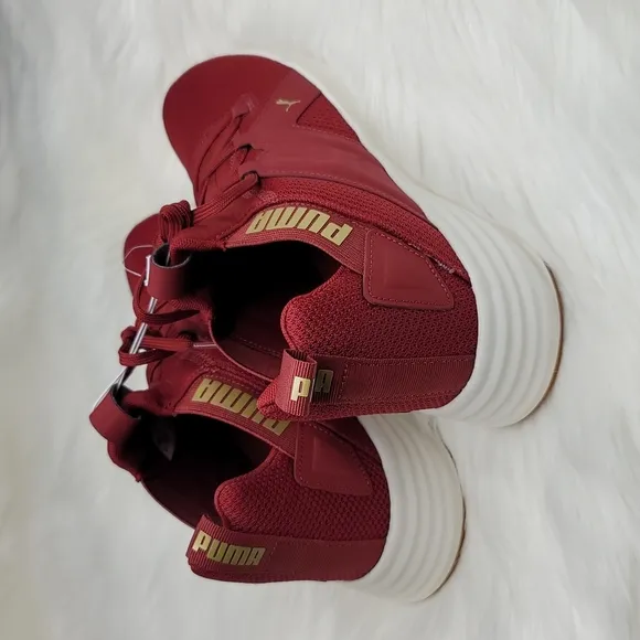 PUMA Contempt Demi Cross Trainer Sneakers Intense Red-Puma Team Gold