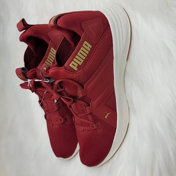PUMA Contempt Demi Cross Trainer Sneakers Intense Red-Puma Team Gold