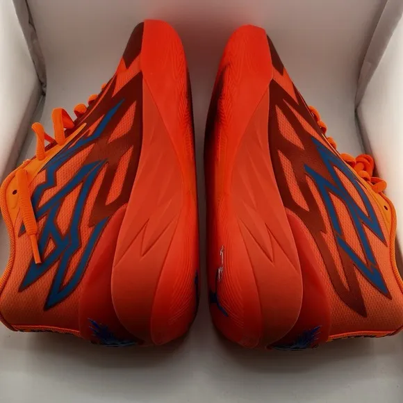Puma LaMelo Ball MB.02 Mens 12 Orange Supernova Basketball Shoes 376442-01