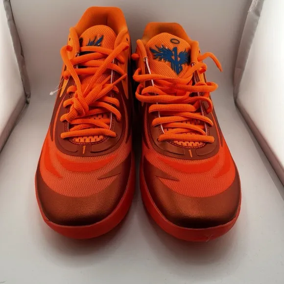 Puma LaMelo Ball MB.02 Mens 12 Orange Supernova Basketball Shoes 376442-01
