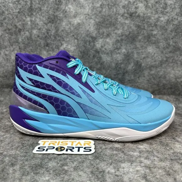 Puma Mb.02 Basketball Shoes Mens 13 Queen City Lamelo Ball Team Violet 379779-01