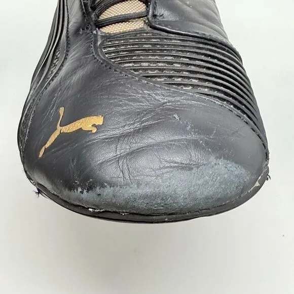 Puma Motorsport 10th Anniversary Sneakers Mens 9 Black Gold Leather Shoes