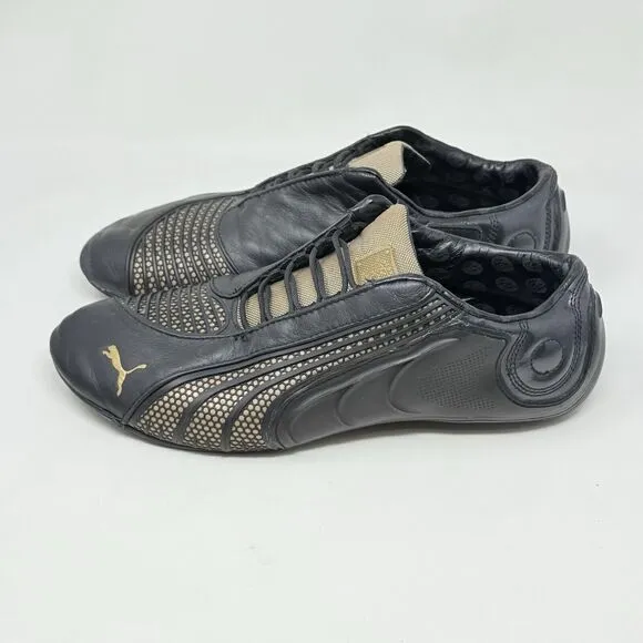 Puma Motorsport 10th Anniversary Sneakers Mens 9 Black Gold Leather Shoes