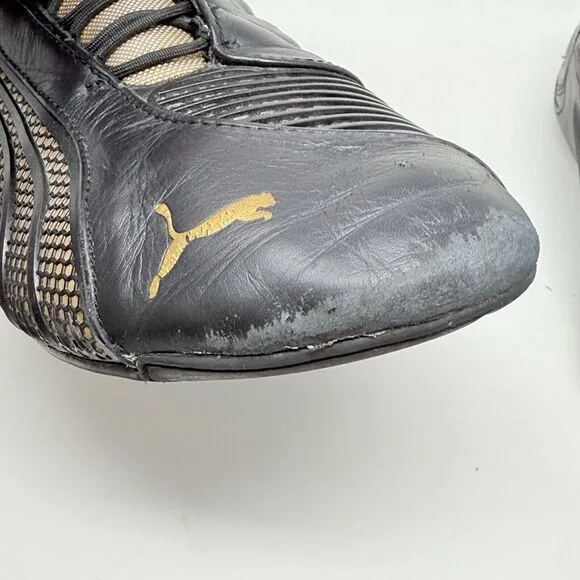 Puma Motorsport 10th Anniversary Sneakers Mens 9 Black Gold Leather Shoes