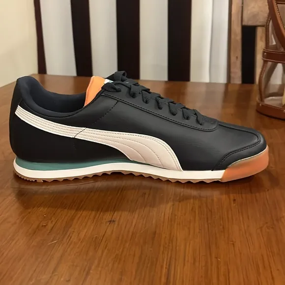 Puma Roma Basic Shoes Sneakers new 369571 37 Parisian Night Blue Mens Size 10.5