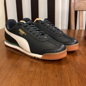 Puma Roma Basic Shoes Sneakers new 369571 37 Parisian Night Blue Mens Size 10.5