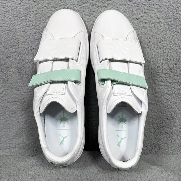 Puma x Dp Match Strap Mens Size 12 Sneakers Shoes White Gossamer Leather RARE