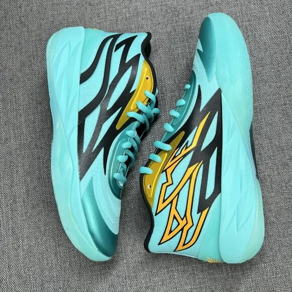 Puma x LaMelo Ball MB.02 Elektro Aqua Basketball Shoes Men’s Size 10 | 377590-01