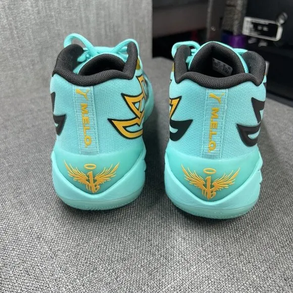 Puma x LaMelo Ball MB.02 Elektro Aqua Basketball Shoes Men’s Size 10 | 377590-01