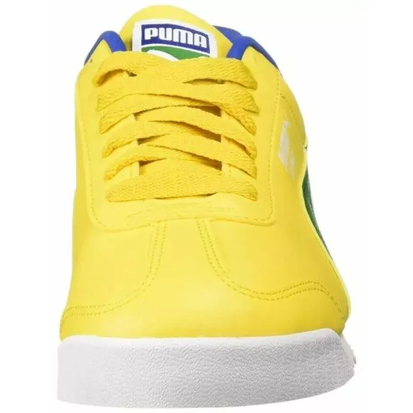 Puma Roma 'Brazil' 354259-49 Sneakers Kids US 6.5C Yellow Lifestyle Shoes EFAS65
