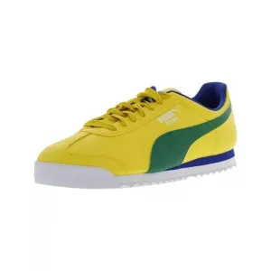 Puma Roma 'Brazil' 354259-49 Sneakers Kids US 6.5C Yellow Lifestyle Shoes EFAS65