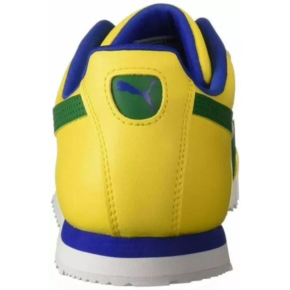 Puma Roma 'Brazil' 354259-49 Sneakers Kids US 6.5C Yellow Lifestyle Shoes EFAS65