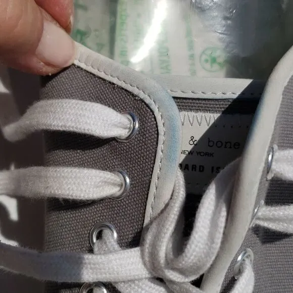 Rag &amp; Bone grey canvas sneaker
