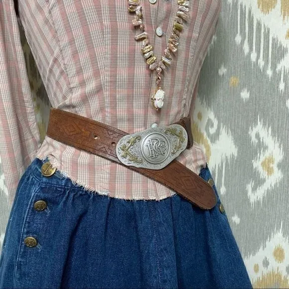 Ralph Lauren Nautical Dark Denim Circle Skirt