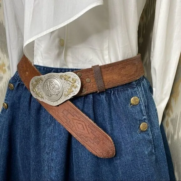 Ralph Lauren Nautical Dark Denim Circle Skirt