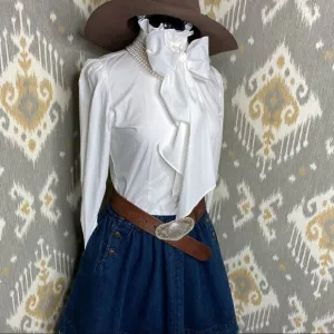 Ralph Lauren Nautical Dark Denim Circle Skirt