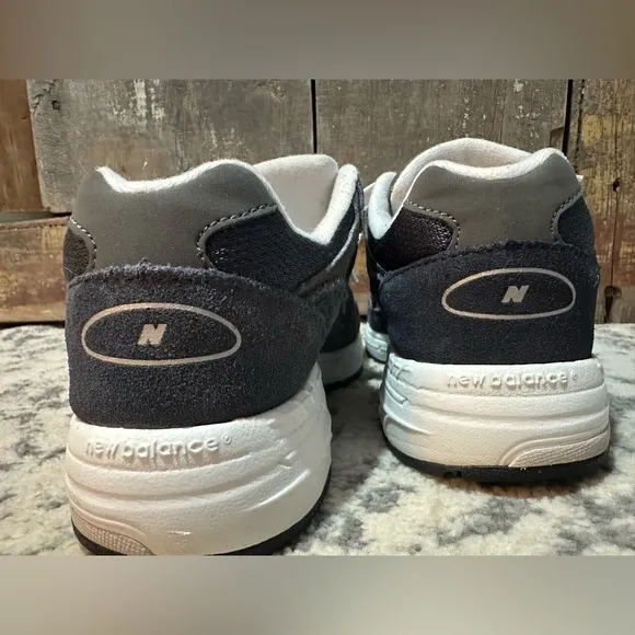 RARE - Kids Size 3 New Balance 993 Gray Blue Sneakers Shoes Kids PC993NW