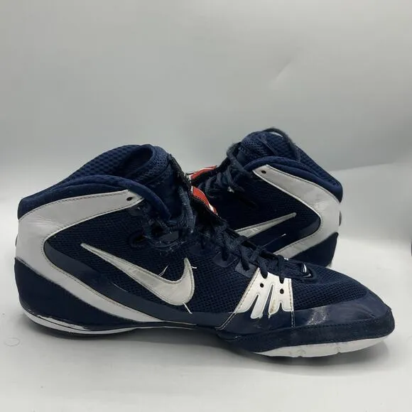 Rare Nike Freek Wrestling Shoe Navy/White Size 12.5 Lace Up Sneakers Shoes