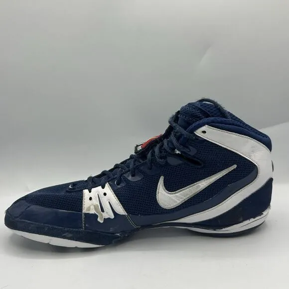 Rare Nike Freek Wrestling Shoe Navy/White Size 12.5 Lace Up Sneakers Shoes